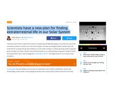 New plan for finding extraterrestrial life